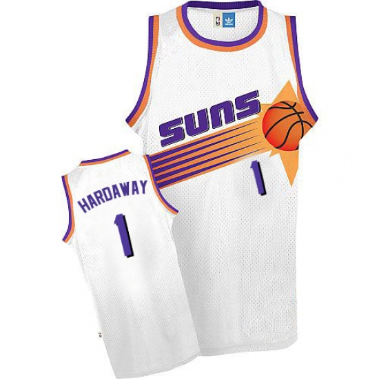 Men's Adidas Phoenix Suns #1 Penny Hardaway Swingman White Throwback NBA Jersey - Ujersey