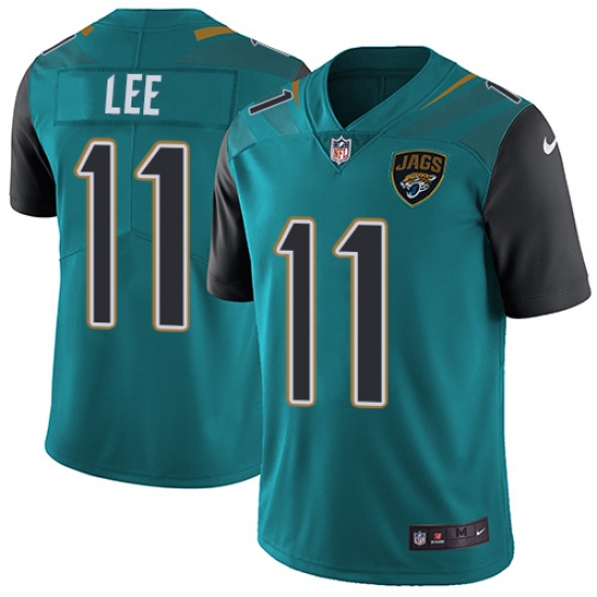Men's Nike Jacksonville Jaguars #11 Marqise Lee Teal Green Team Color Vapor Untouchable Limited Player NFL Jersey - Ujersey