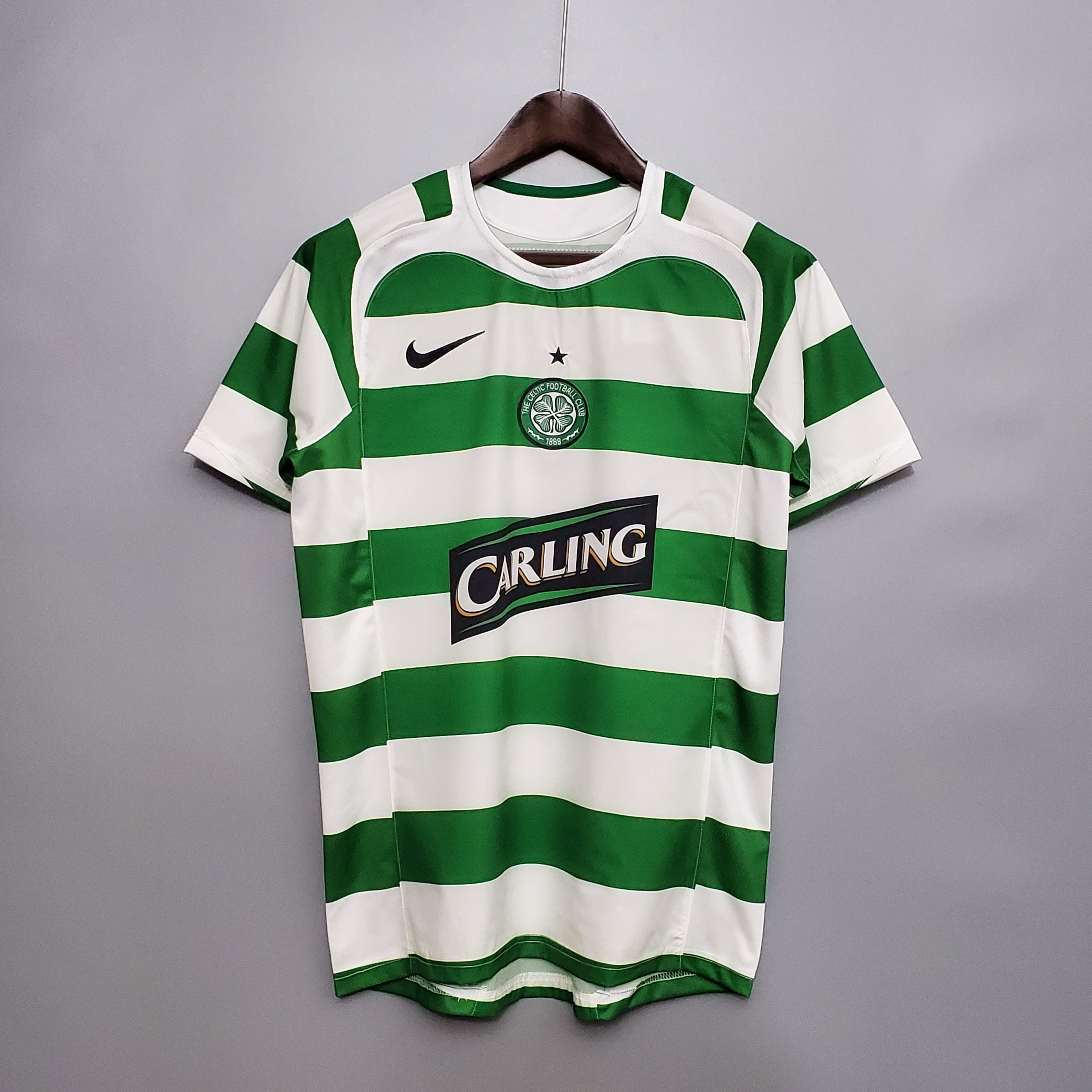 Celtic Retro Soccer Jersey Home Custom Shirt 2005/06 - ujerseystore