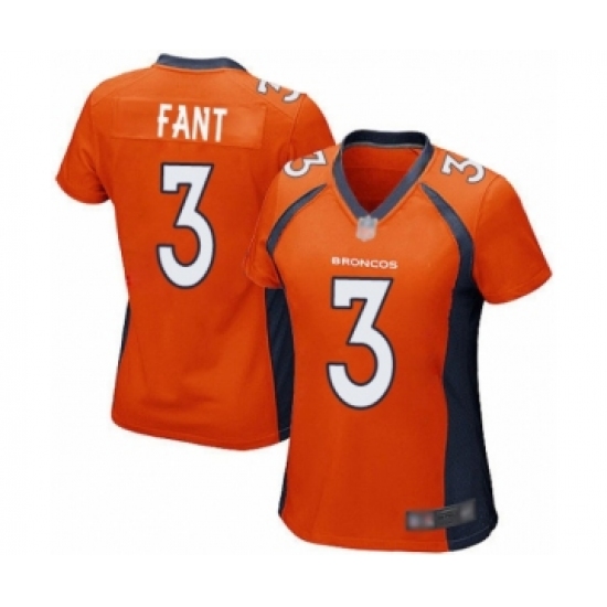Women's Denver Broncos #3 Drew Lock Game Orange Team Color Football Jersey - Ujersey