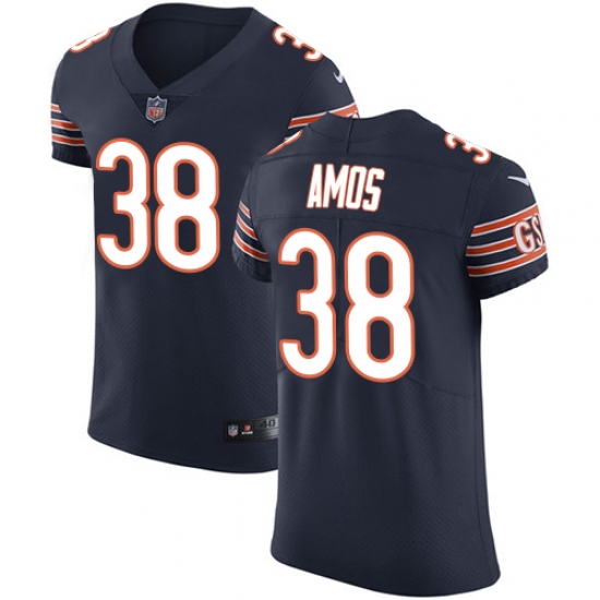 Men's Nike Chicago Bears #38 Adrian Amos Navy Blue Team Color Vapor Untouchable Elite Player NFL Jersey - Ujersey
