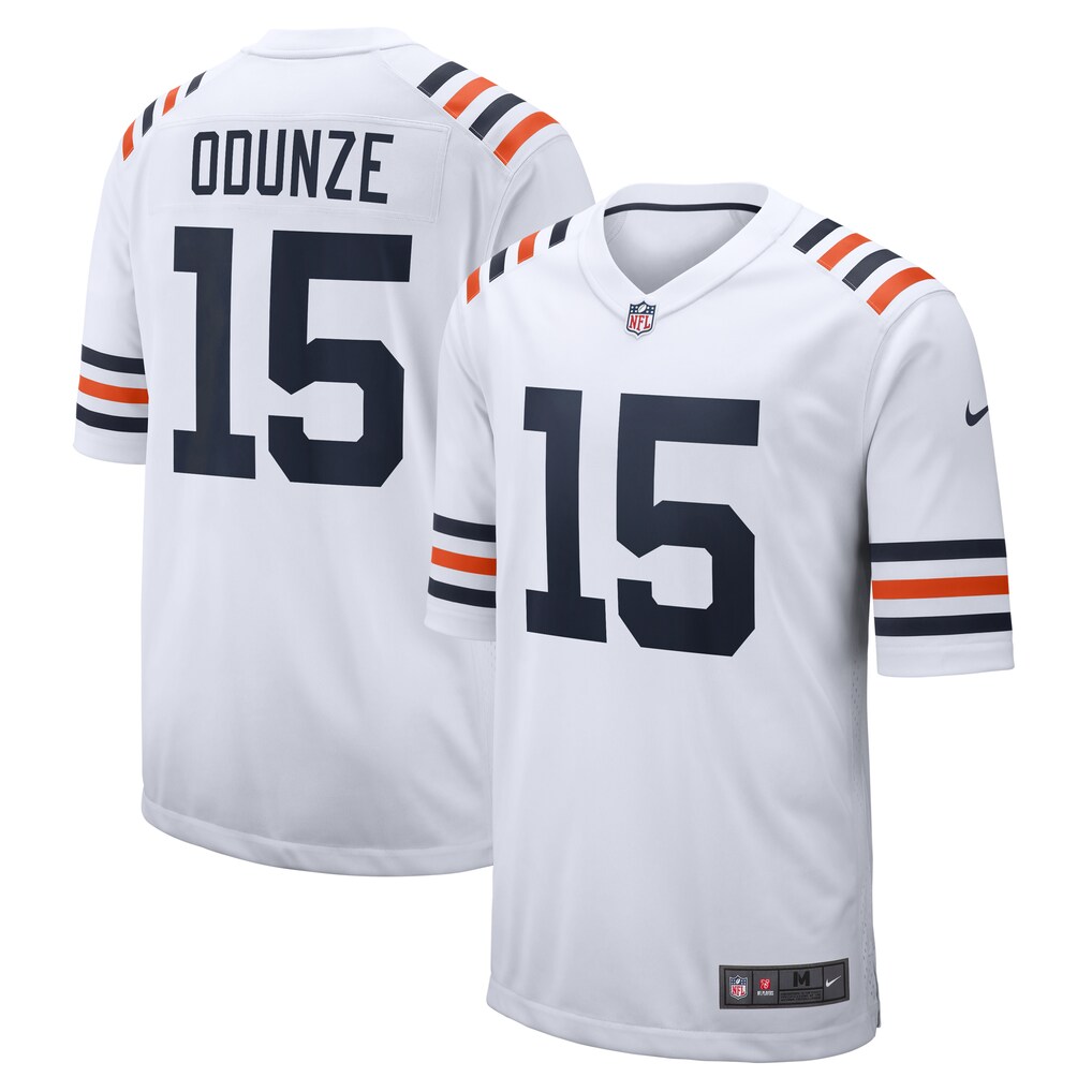 Men's Chicago Bears Rome Odunze Nike White Alternate Game Jersey - ujerseystore