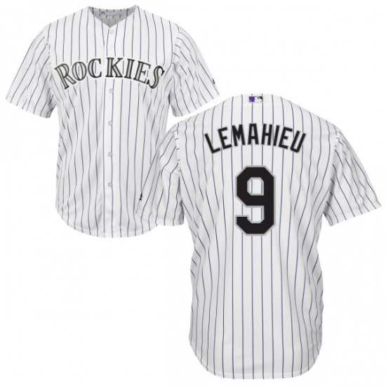 Youth Majestic Colorado Rockies #9 DJ LeMahieu Authentic White Home Cool Base MLB Jersey - Ujersey