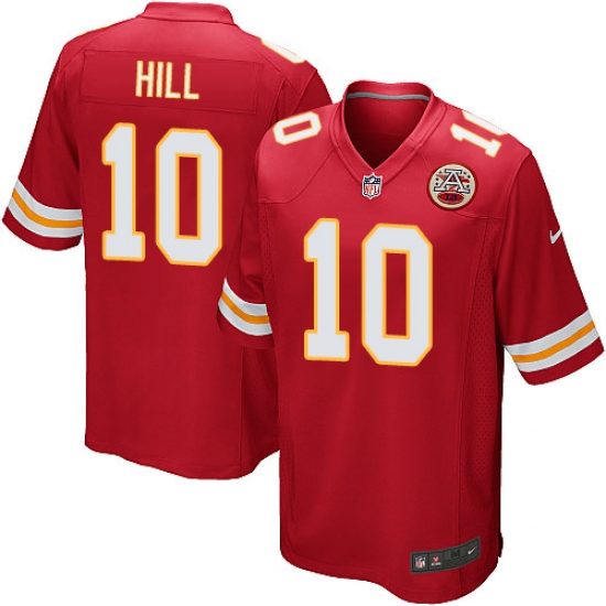 Men's Nike Kansas City Chiefs #10 Tyreek Hill Game Red Team Color NFL Jersey - Ujersey