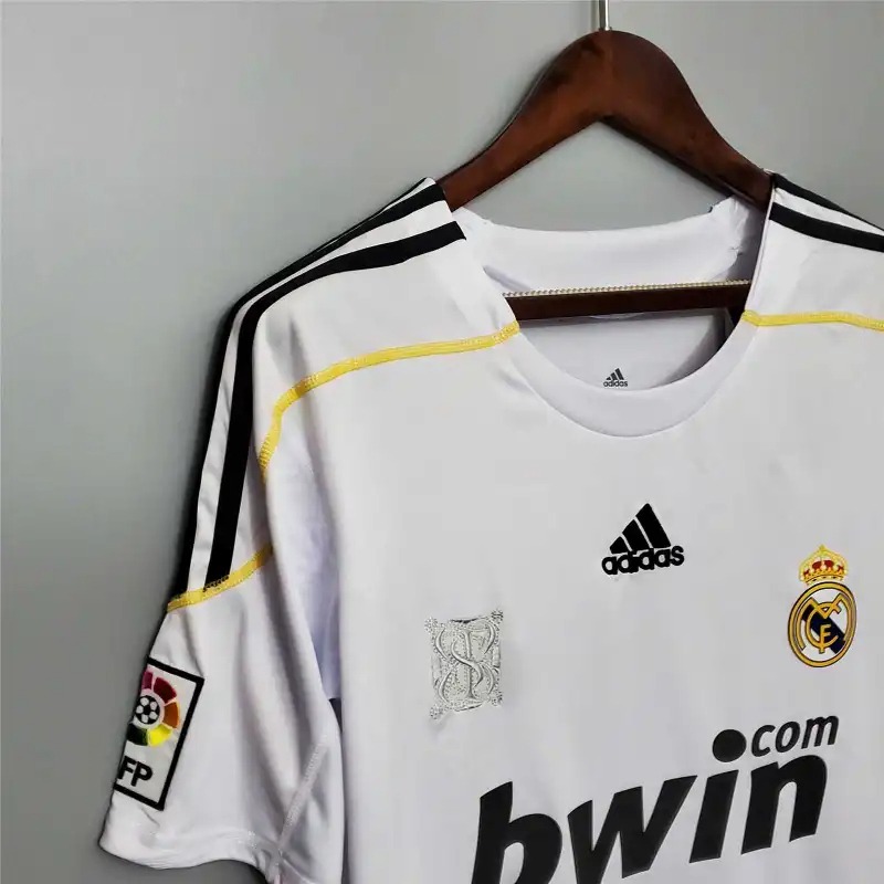 Real Madrid Retro Jersey Home Custom Soccer Shirt 2009/10 - ujerseystore