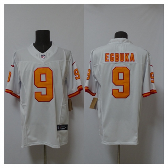 Men's Tampa Bay Buccaneers #9 Emeka Egbuka White 2025 F.U.S.E. Vapor Limited Football Stitched Jersey - Ujersey