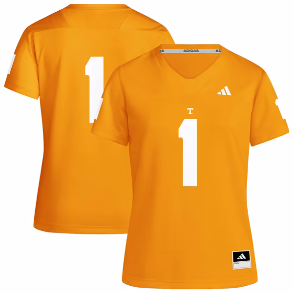Women's adidas #1 Tennessee Orange Tennessee Volunteers Replica Football Jersey - Ujersey