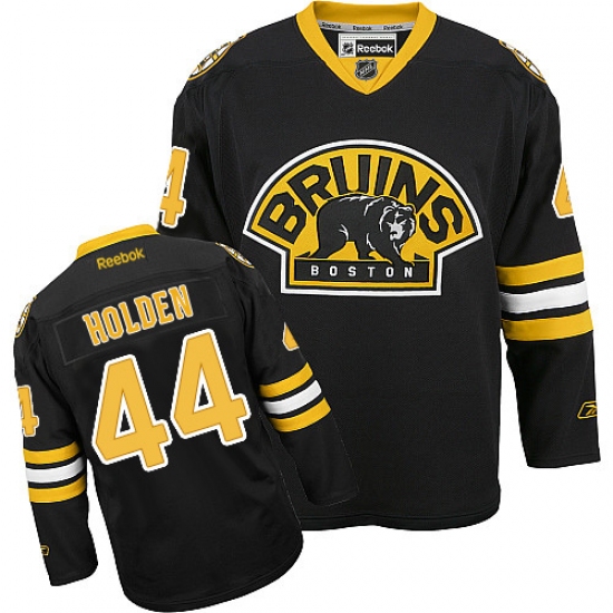 Men's Reebok Boston Bruins #44 Nick Holden Authentic Black Third NHL Jersey - Ujersey