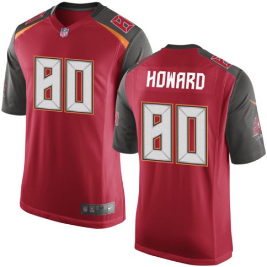 Men's Nike Tampa Bay Buccaneers #80 O. J. Howard Game Red Team Color NFL Jersey