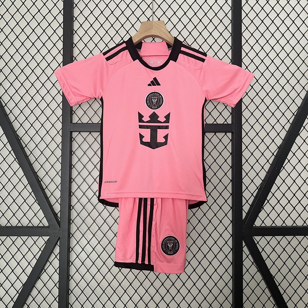 Inter Miami Soccer Jersey Home Kids Kit Jersey+Shorts 2024