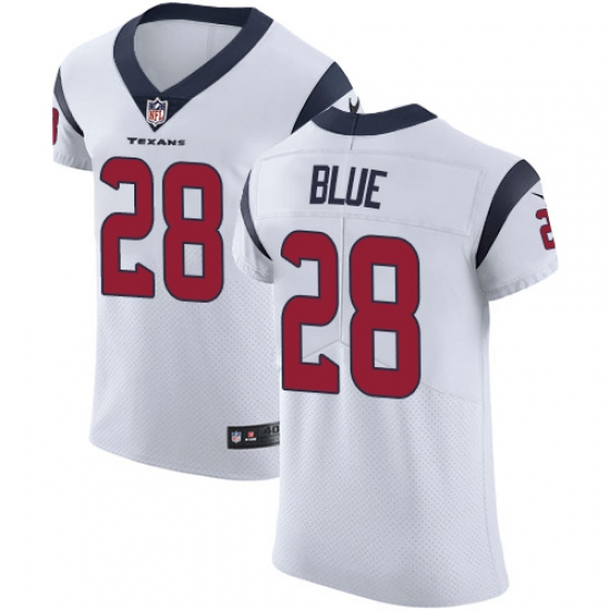 Men's Nike Houston Texans #28 Alfred Blue White Vapor Untouchable Elite Player NFL Jersey - Ujersey