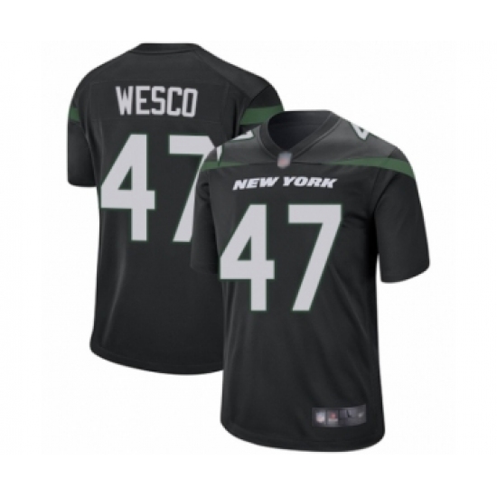 Men's New York Jets #47 Trevon Wesco Game Navy Blue Alternate Football Jersey - Ujersey
