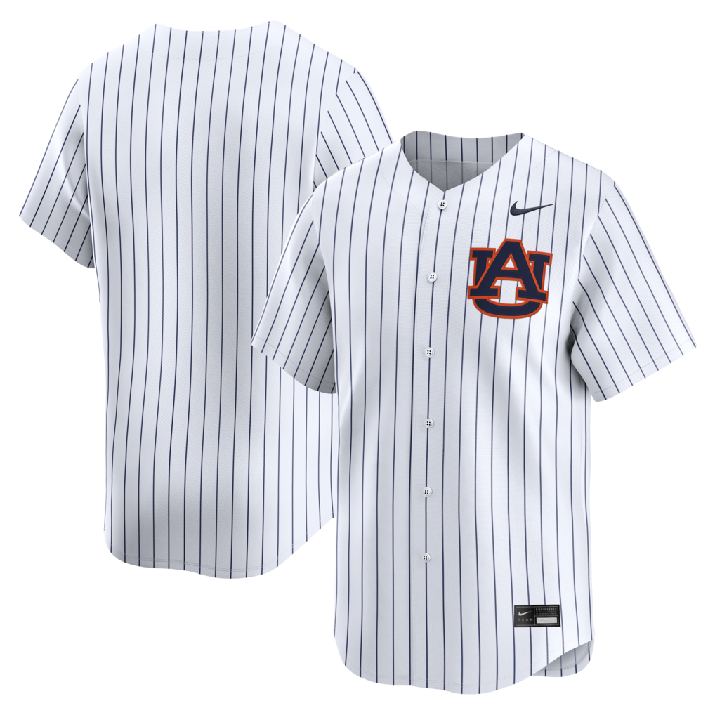 Men's Nike White Auburn Tigers Alternate Limited Baseball Jersey - ujerseystore