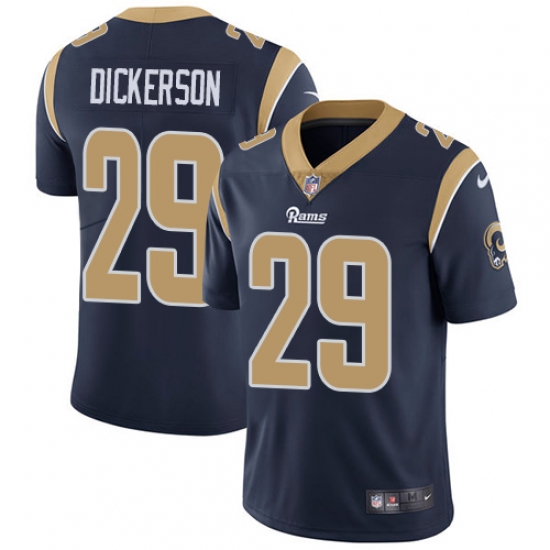 Youth Nike Los Angeles Rams #29 Eric Dickerson Navy Blue Team Color Vapor Untouchable Limited Player NFL Jersey - Ujersey