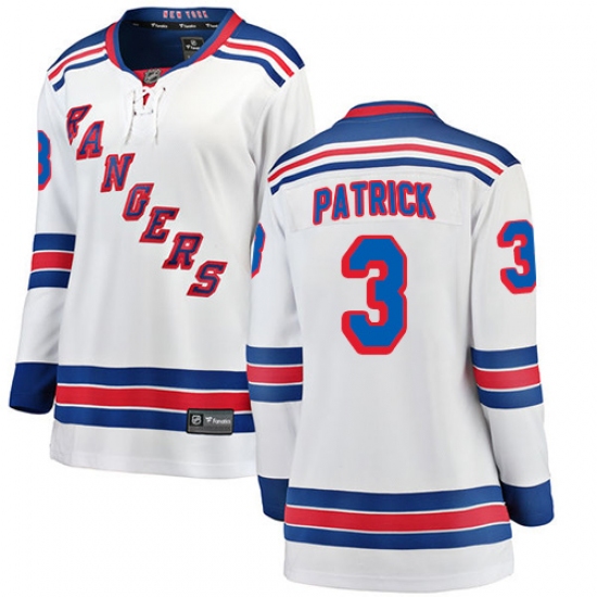 Women's New York Rangers #3 James Patrick Fanatics Branded White Away Breakaway NHL Jersey - Ujersey