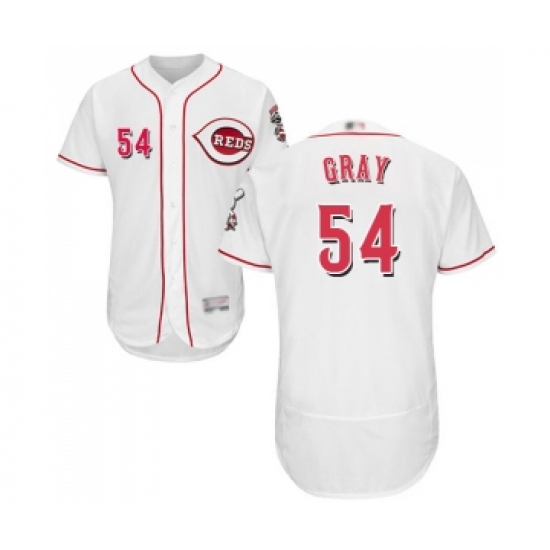 Men's Cincinnati Reds #54 Sonny Gray White Home Flex Base Authentic Collection Baseball Jersey - Ujersey