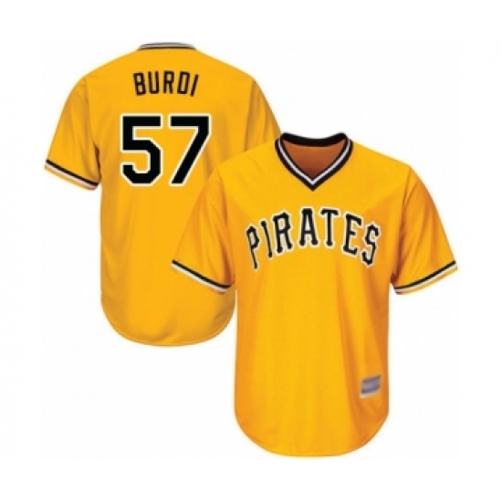 Youth Pittsburgh Pirates #57 Nick Burdi Authentic Gold Alternate Cool Base Baseball Player Jersey - Ujersey
