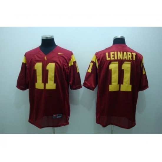 USC Trojans 11 Leinart red Jerseys - Ujersey