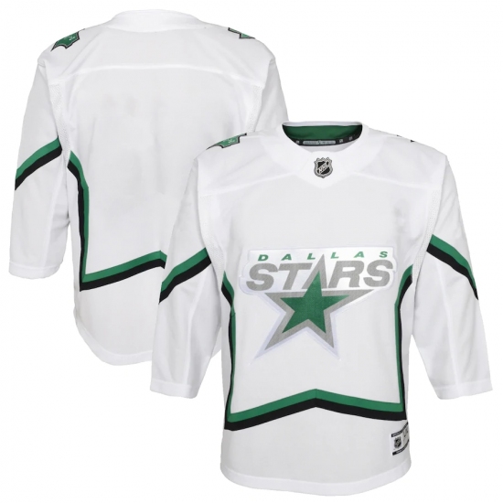 Youth Dallas Stars Blank White 2020-21 Special Edition Premier Jersey - Ujersey