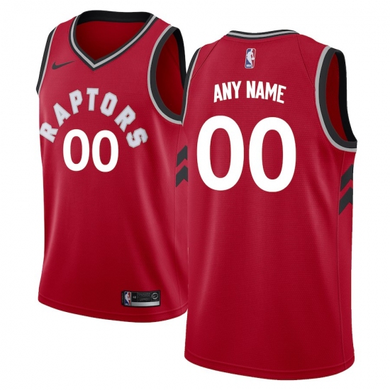Men's Toronto Raptors Nike Red Swingman Custom Jersey - Icon Edition