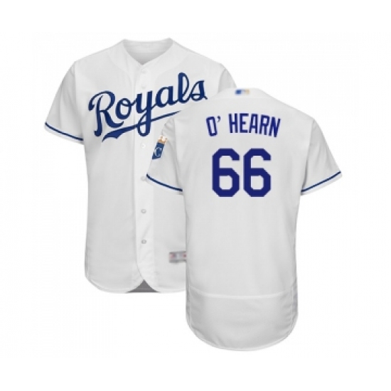 Men's Kansas City Royals #66 Ryan O Hearn White Flexbase Authentic Collection Baseball Jersey - Ujersey