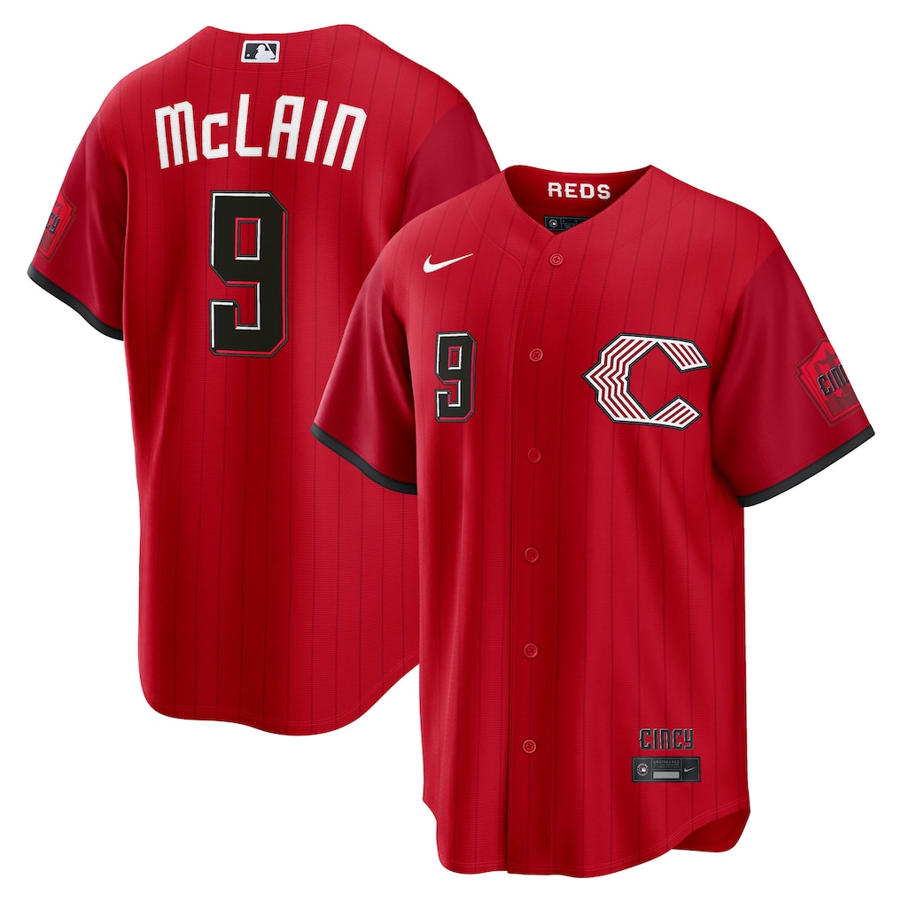 Men's Cincinnati Reds Matt McLain Nike Red 2026 City Connect Stadium Jersey - U-jersey