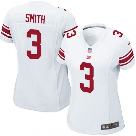 Women's Nike New York Giants #3 Geno Smith Game White NFL Jersey - Ujersey
