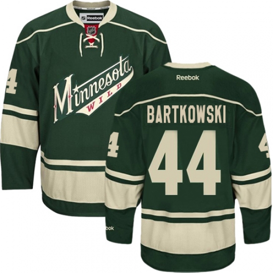 Men's Reebok Minnesota Wild #44 Matt Bartkowski Premier Green Third NHL Jersey - Ujersey