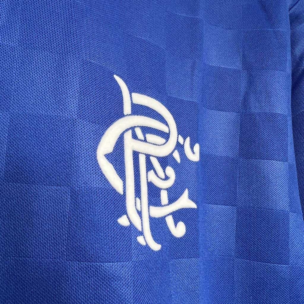 Rangers FC Retro Soccer Jersey Home Custom Shirt 1987-90 - ujerseystore