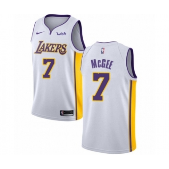 Youth Los Angeles Lakers #1 JaVale McGee Swingman White Basketball Jersey - Association Edition - Ujersey
