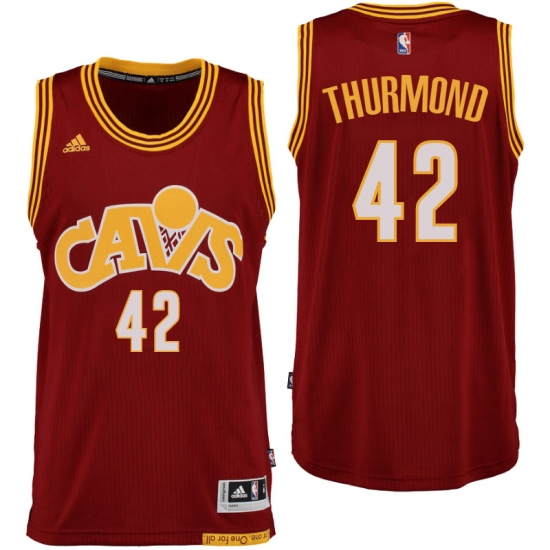 Cleveland Cavaliers #42 Nate Thurmond Hardwood Classic Throwback Red Swingman Jersey - Ujersey