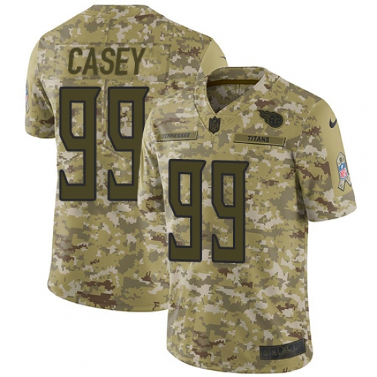 Men's Nike Tennessee Titans #99 Jurrell Casey Limited Camo 2018 Salute to Service NFL Jersey - Ujersey