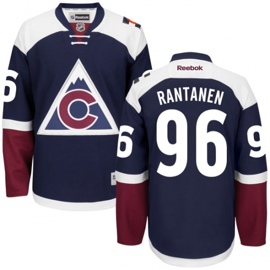 Youth Reebok Colorado Avalanche #96 Mikko Rantanen Authentic Blue Third NHL Jersey - Ujersey