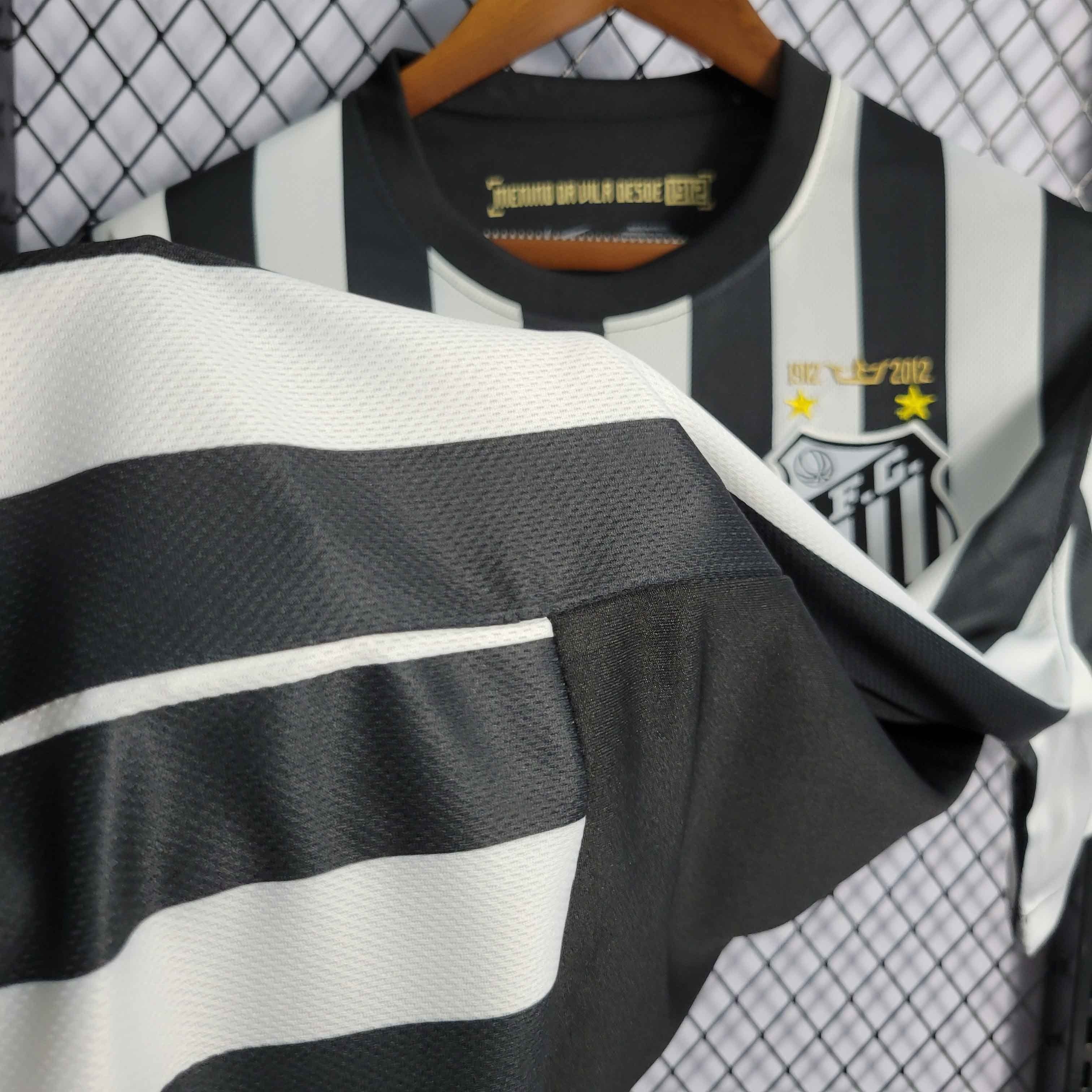 Santos FC Retro Soccer Jersey Away Custom Shirt 2012 - Ujersey