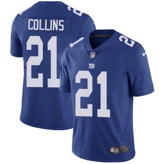 Youth Nike New York Giants #21 Landon Collins Royal Blue Team Color Vapor Untouchable Limited Player NFL Jersey - Ujersey