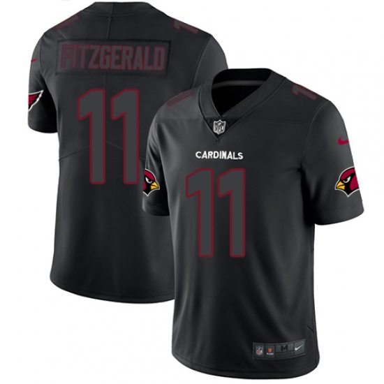 Men's Nike Arizona Cardinals #11 Larry Fitzgerald Limited Black Rush Impact NFL Jersey - ujerseystore