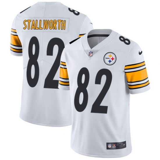 Men's Nike Pittsburgh Steelers #82 John Stallworth White Vapor Untouchable Limited Player NFL Jersey - Ujersey