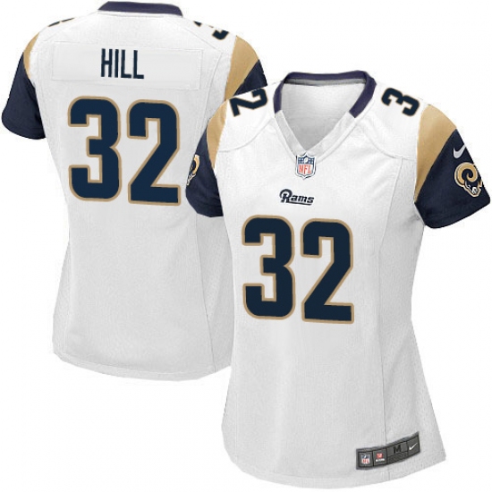 Women's Nike Los Angeles Rams #32 Troy Hill Game White NFL Jersey - Ujersey