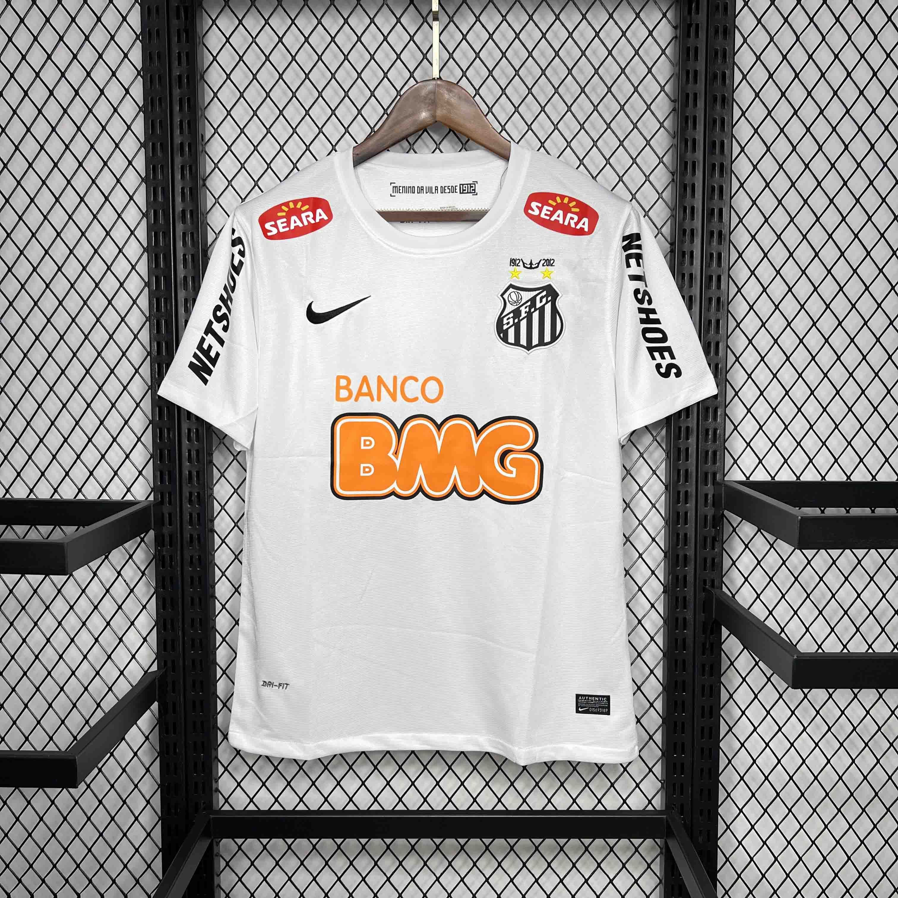 Santos FC Retro Soccer Jersey Home Custom Shirt 2012 - U-jersey