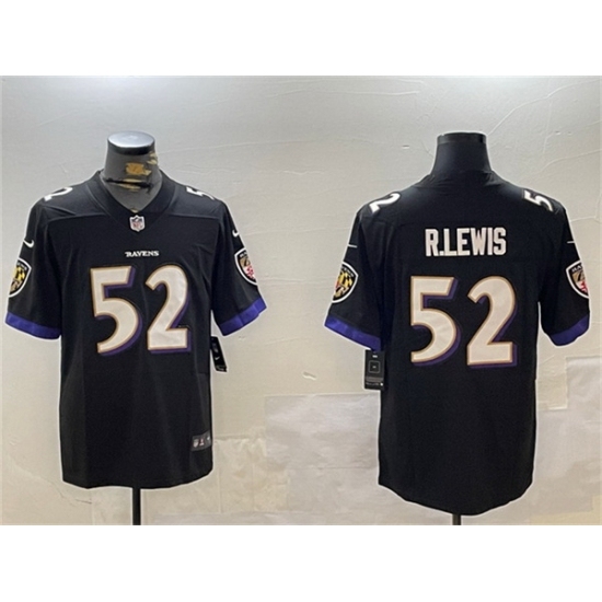 Men's Baltimore Ravens #52 Ray Lewis Black Vapor Untouchable Limited Football Jersey - Ujersey