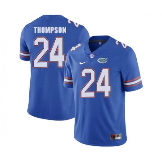 Florida Gators 24 Mark Thompson Blue College Football Jersey - Ujersey