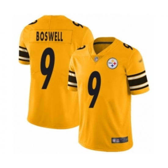 Men's Pittsburgh Steelers #9 Chris Boswell Limited Gold Inverted Legend Football Jersey - Ujersey