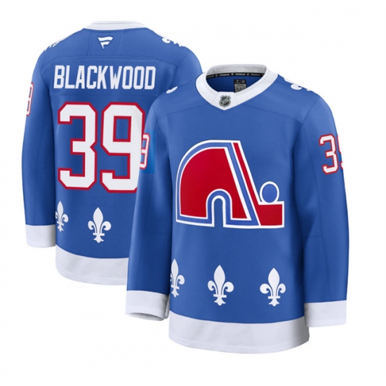 Men's Colorado Avalanche #39 Mackenzie Blackwood Blue 2025 Alternate Stitched Jersey - Ujersey