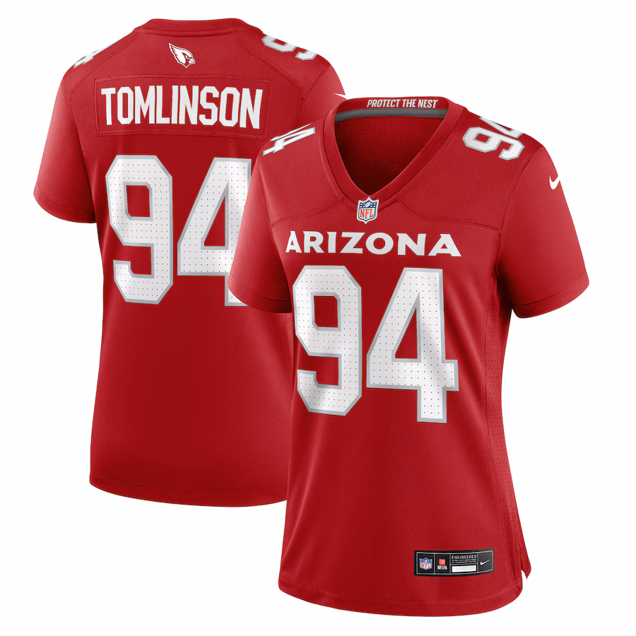Women's Arizona Cardinals Dalvin Tomlinson Nike Cardinal Team Game Jersey - Ujersey NHL