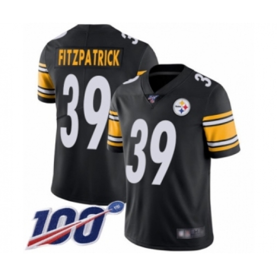 Youth Pittsburgh Steelers #39 Minkah Fitzpatrick Black Team Color Vapor Untouchable Limited Player 100th Season Football Jersey - Ujersey