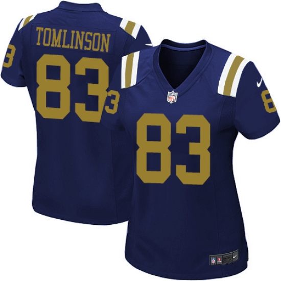 Women's Nike New York Jets #83 Eric Tomlinson Game Navy Blue Alternate NFL Jersey - Ujersey