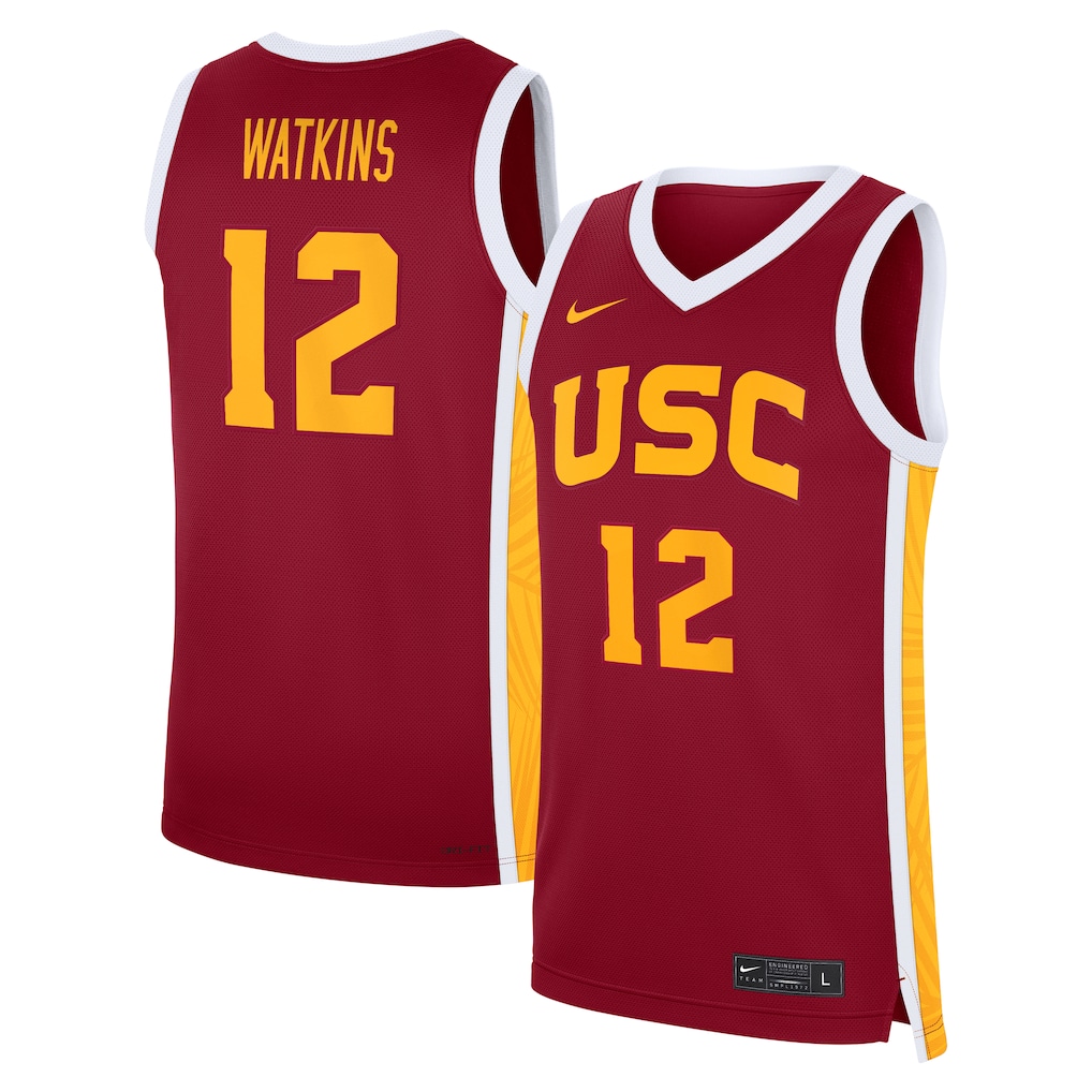 Men's Nike JuJu Watkins Cardinal USC Trojans Road Replica Basketball Jersey