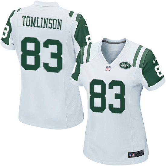 Women's Nike New York Jets #83 Eric Tomlinson Game White NFL Jersey - Ujersey