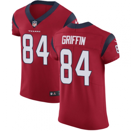 Men's Nike Houston Texans #84 Ryan Griffin Red Alternate Vapor Untouchable Elite Player NFL Jersey - Ujersey