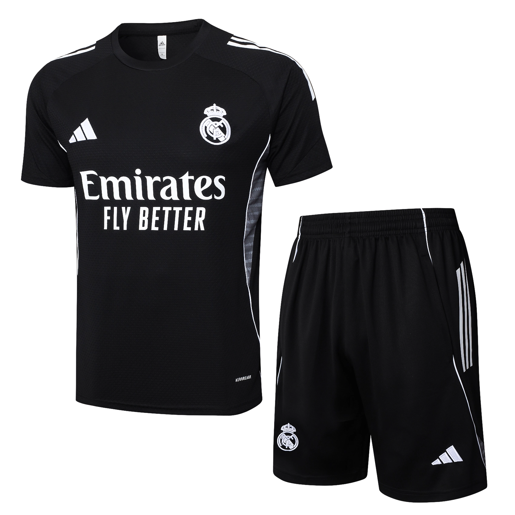 Real Madrid Training Jersey Kit Black 2025/26 - Ujersey NHL